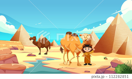 Adventurous Day at the Egyptian Pyramids 112282851