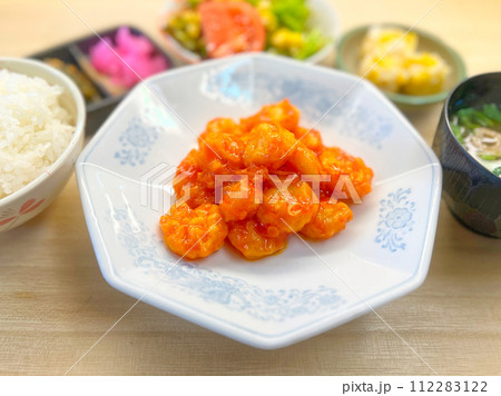 海老チリ定食 海老チリ定食 112283122