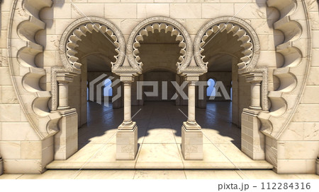 宮殿の中庭 112284316