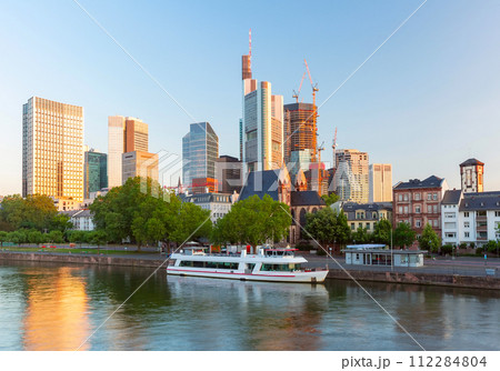 Frankfurt am Main in the morning, Germany 112284804