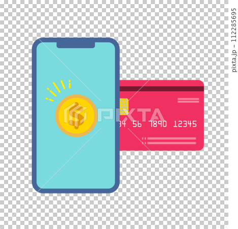 使用智慧型手機將信用卡轉換為現金 112285695