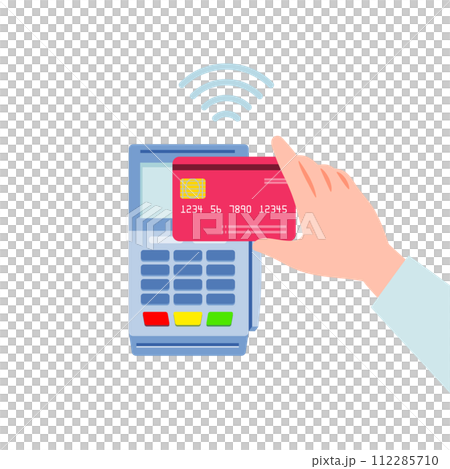 Pay with credit card contactless 112285710