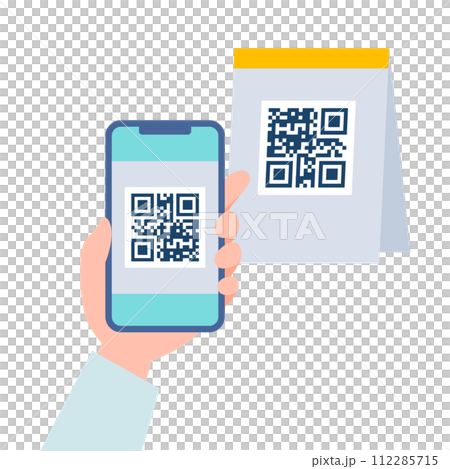 スマホでQRコードを読み取る 112285715