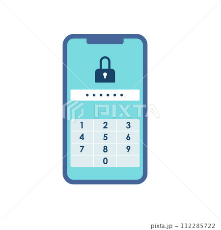 スマホパスワード画面 スマホパスワード画面 112285722