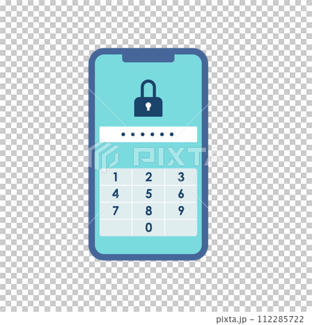 スマホパスワード画面 スマホパスワード画面 112285722