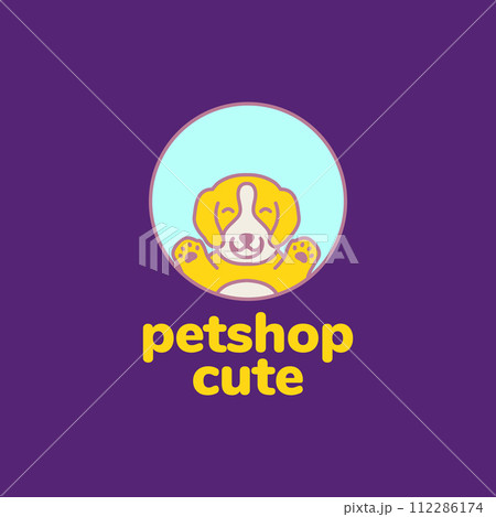animal pets puppy dog brittany happy mascot cartoon colorful logo design vector animal pets puppy dog brittany happy mascot cartoon colorful logo design vector 112286174