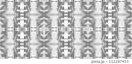 Abstract seamless black and white halftone fashion pillow pattern, grunge fabric texture Abstract seamless black and white halftone fashion pillow pattern, grunge fabric texture 112287453
