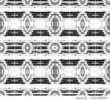 Abstract seamless black and white halftone fashion pillow pattern, grunge fabric texture Abstract seamless black and white halftone fashion pillow pattern, grunge fabric texture 112288058