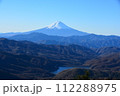 大菩薩嶺から見る富士山 大菩薩嶺から見る富士山 112288975