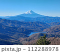 大菩薩嶺から見る富士山 大菩薩嶺から見る富士山 112288978