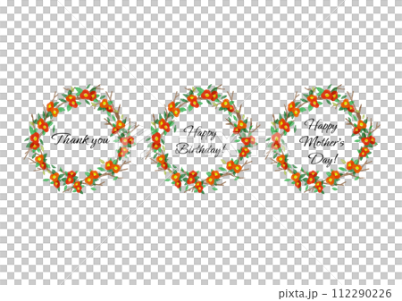 手繪風格山茶花訊息框 手繪風格山茶花訊息框 112290226