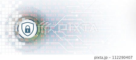 Cyber security and information or network protection. Future cyber technology web services for business and internet project 112290407