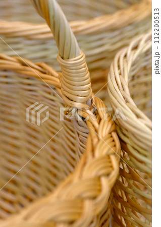 Group of empty wicker baskets Group of empty wicker baskets 112290513