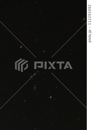 冬の星座。オリオン座 冬の星座。オリオン座 112291092