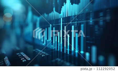 AI-generated content. Data analysis for business concepts. Finance chart. Financial planning. Data analysis for business concepts. 112292052