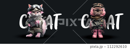 Fantasy Warrior Cats in Battle Gear: A Creative Illustration of Cats Dressed as Warriors, Perfect for Concepts Related to Fantasy, Creativity Fantasy Warrior Cats in Battle Gear: A Creative Illustration of Cats Dressed as Warriors, Perfect for Concepts Related to Fantasy, Creativity 112292610