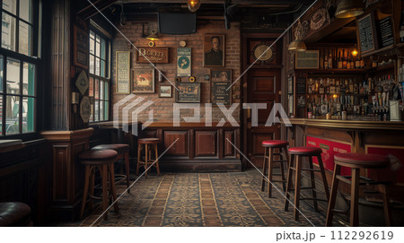 pub interior pub interior 112292619