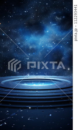 幻想的で美しい夜空のステージ 幻想的で美しい夜空のステージ 112293441