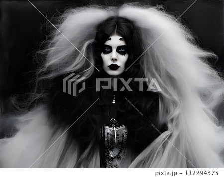 Halloween medium shot blackandwhite scheme. Halloween medium shot blackandwhite scheme. 112294375