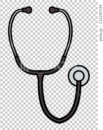 簡單的聽診器插畫素材 112295144