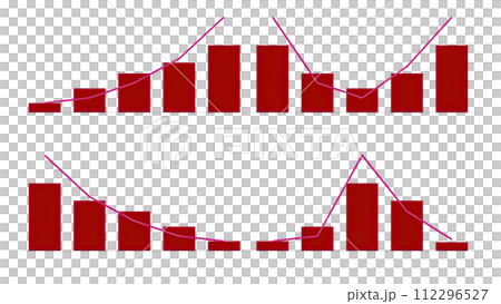 Image of rising and falling graphs Image of rising and falling graphs 112296527