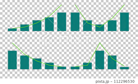 上升和下降圖表的圖像 112296530