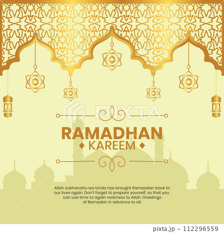 Ramadan kareem golden social media post Ramadan kareem golden social media post 112296559