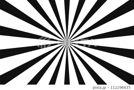 シンプルな黒色の集中線 シンプルな黒色の集中線 112296635