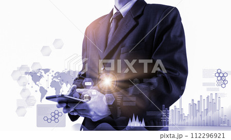 Stock market or forex trading graph and candlestick chart suitable for financial investment concept. Economy trends background for business idea and all art work design. Abstract finance background.. Stock market or forex trading graph and candlestick chart suitable for financial investment concept. Economy trends background for business idea and all art work design. Abstract finance background.. 112296921