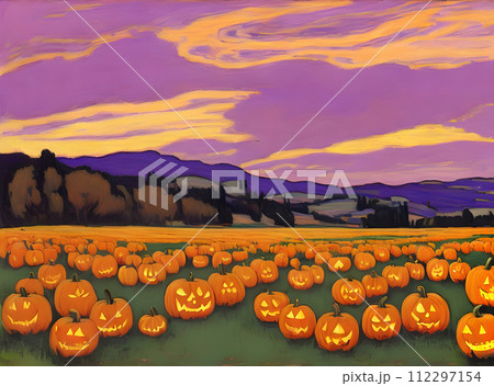 Halloween long shot pastel tones extreme. 112297154