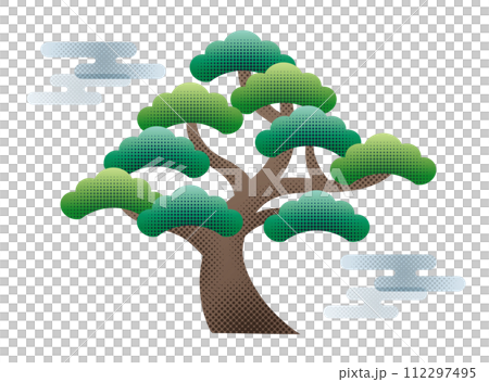 圓點紋理的現代松木 112297495