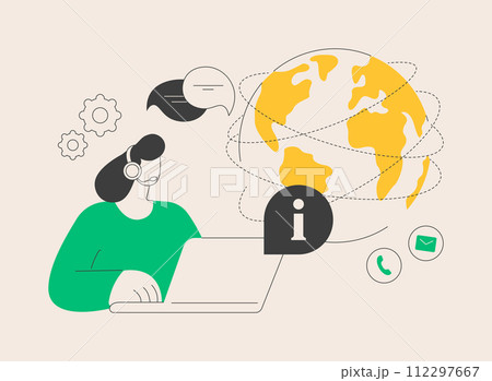 Customer support abstract concept vector illustration. Customer support abstract concept vector illustration. 112297667