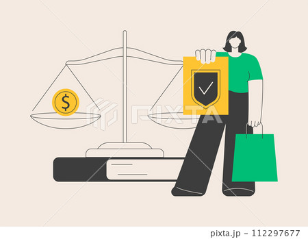 Consumer law abstract concept vector illustration. 112297677