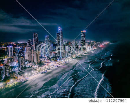 Australia - Aerial cityscape of Gold Coast Australia - Aerial cityscape of Gold Coast 112297964