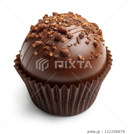 cupcake chocolate isolated cupcake chocolate isolated 112298679