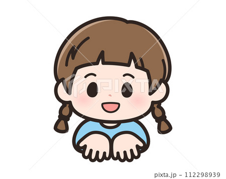ちょうだいの女の子の顔 112298939