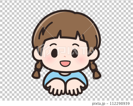 ちょうだいの女の子の顔 112298939