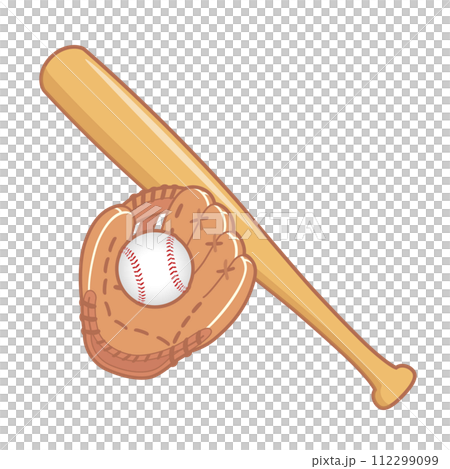 棒球、球棒和手套 112299099