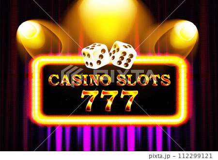 777 casino slots word on banner with violet curtains Vector illustration 777 casino slots word on banner with violet curtains Vector illustration 112299121