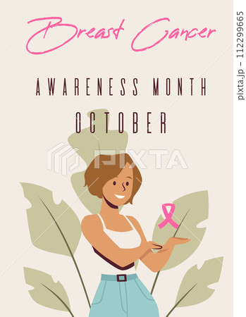 Breast Cancer Awareness October vector illustration 112299665