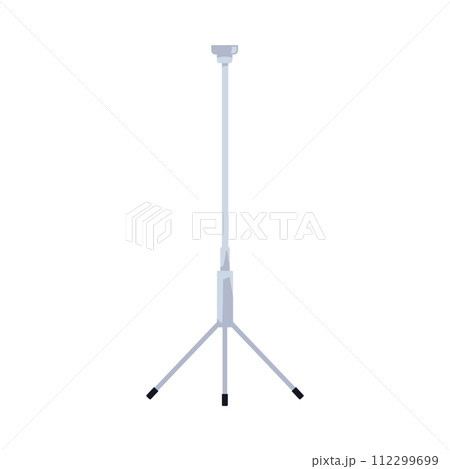 Extendable monopod tripod vector illustration 112299699
