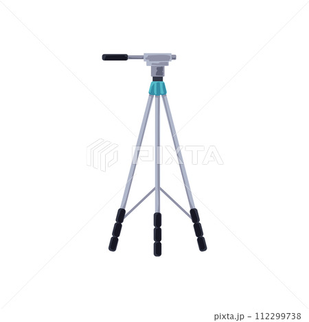 Professional camera tripod vector illustration Professional camera tripod vector illustration 112299738