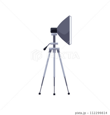 Vector studio light and tripod illustration Vector studio light and tripod illustration 112299814