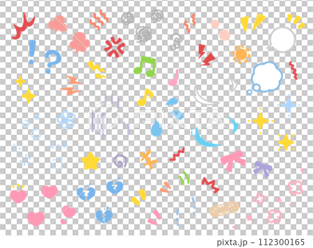 感情のアイコン素材セット_カラー 112300165