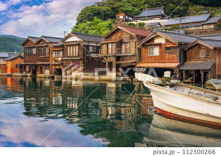 Kyoto, Japan with Funaya boathouses on Ine Bay Kyoto, Japan with Funaya boathouses on Ine Bay 112300266