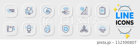 5g wifi, Sunrise and Hypoallergenic tested line icons for web app. Pack of Euler diagram, Education, Coronavirus pictogram icons. Microphone, Clipboard, Fair trade signs. Sodium mineral. Vector 5g wifi, Sunrise and Hypoallergenic tested line icons for web app. Pack of Euler diagram, Education, Coronavirus pictogram icons. Microphone, Clipboard, Fair trade signs. Sodium mineral. Vector 112300807