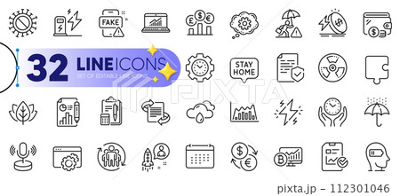 Outline set of Charging station, Coronavirus and Report document line icons for web with Currency exchange, Infographic graph, Seo gear thin icon. Organic tested, Time management. Vector 112301046