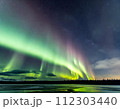 美しい北欧のオーロラ 112303440