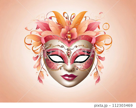 Carnival mask. Bright festive attire. Carnival mask. Bright festive attire. 112303469