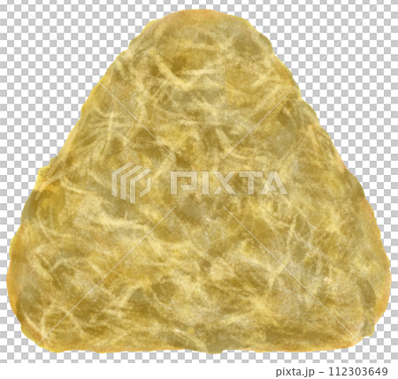 とろろ昆布おにぎりのイラスト とろろ昆布おにぎりのイラスト 112303649
